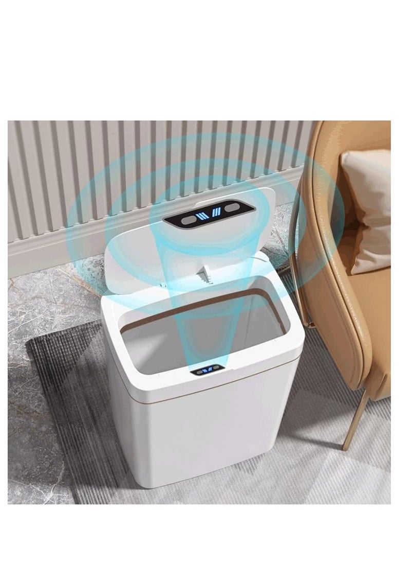TRASSLE Automatic Bathroom Trash Can, Smart Garbage Can with Lid Small Trash Bin, Motion Sensor Trash Can Touchless, 18L Kitchen Trash Can Slim Waste Basket for Bedroom, Bathroom, Kitchen  - Image 2