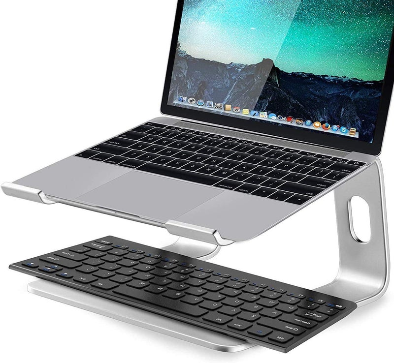 Adofys Laptop Stand, Detachable Computer Stand, Ergonomic Aluminum Laptop Stand for Desk, Laptop Riser Notebook Holder Compatible with MacBook Pro Air, Lenovo, HP, Dell, and 10-17" Laptops - Image 3