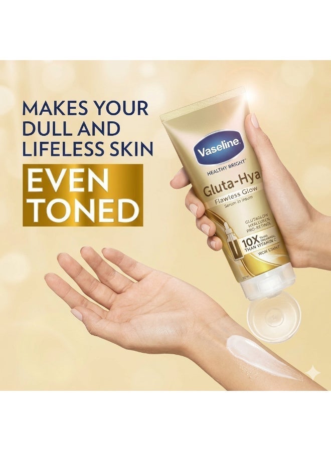 Vaseline Gluta Hya Flawless Glow Face and Body Lotion 300ml - Image 3