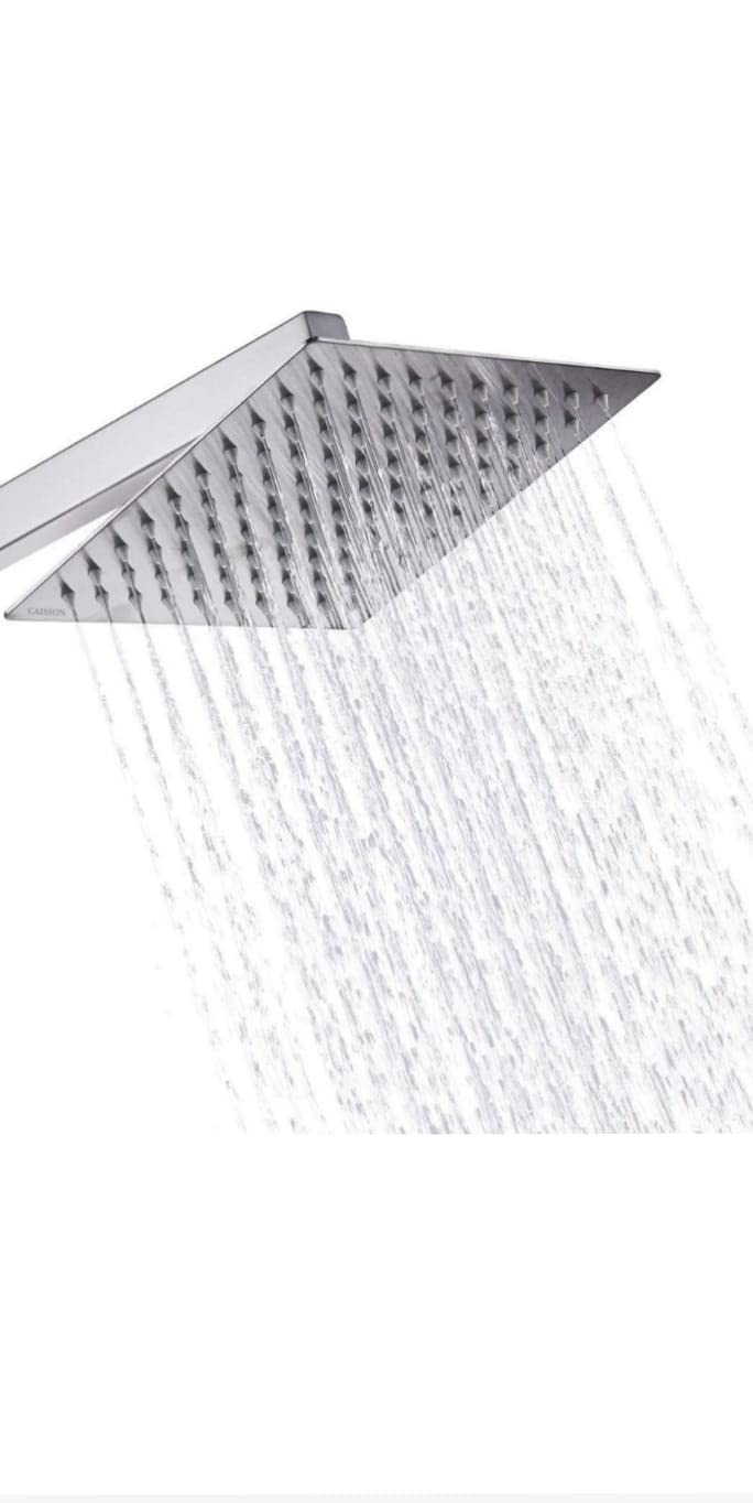 Stainless steel 304 ULTRA SLIM 8 * 8 INCH HEAVY RAIN SHOWER HEAD WITH HEAVY (12- INCH) ARM  - Image 2