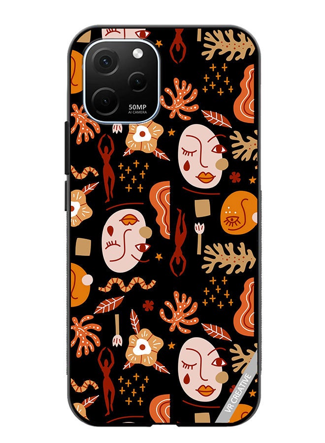 VR CREATIVE Protective Case Cover For Huawei Enjoy 50z Silhouettes Of People Design Multicolour - Image 1