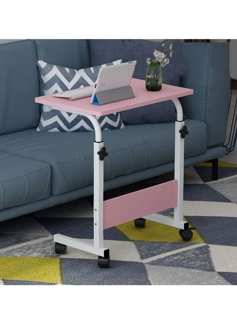 DubaiGallery - Adjustable Height Laptop Table with, Mobile Computer Stand Desk Portable Side Table for Bed Sofa, Bed, Balcony, Garden Folding Table - Image 1