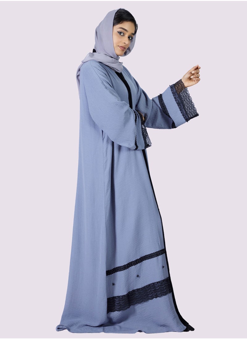 Sara Arabia عباية سارا أرابيا كاجوال ذات تصميم مفتوح من الأمام  - Image 2