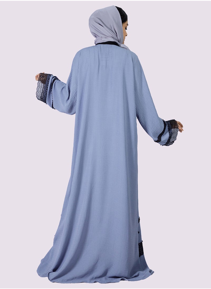 Sara Arabia عباية سارا أرابيا كاجوال ذات تصميم مفتوح من الأمام  - Image 3