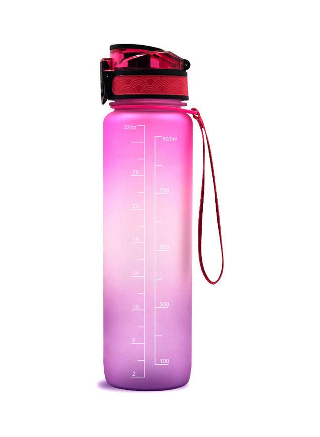 NIBEMINENT Sports Water Bottle With Time Marker BPA Free & Leak Proof 29.5 x 5 7.5cm - Image 2