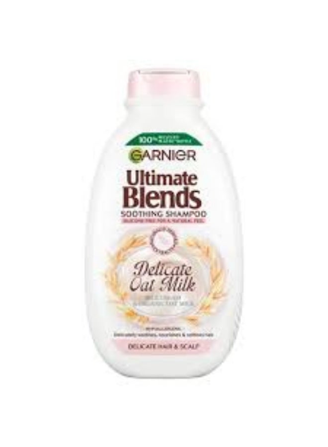 Garnier Ultimate Blends Nourishing Almond Milk Shampoo features a silicone-free formula blended with almond milk and agave sap that gently cleanses dehydrated hair, providing deep moisture and ultimate softness without weighing it down.