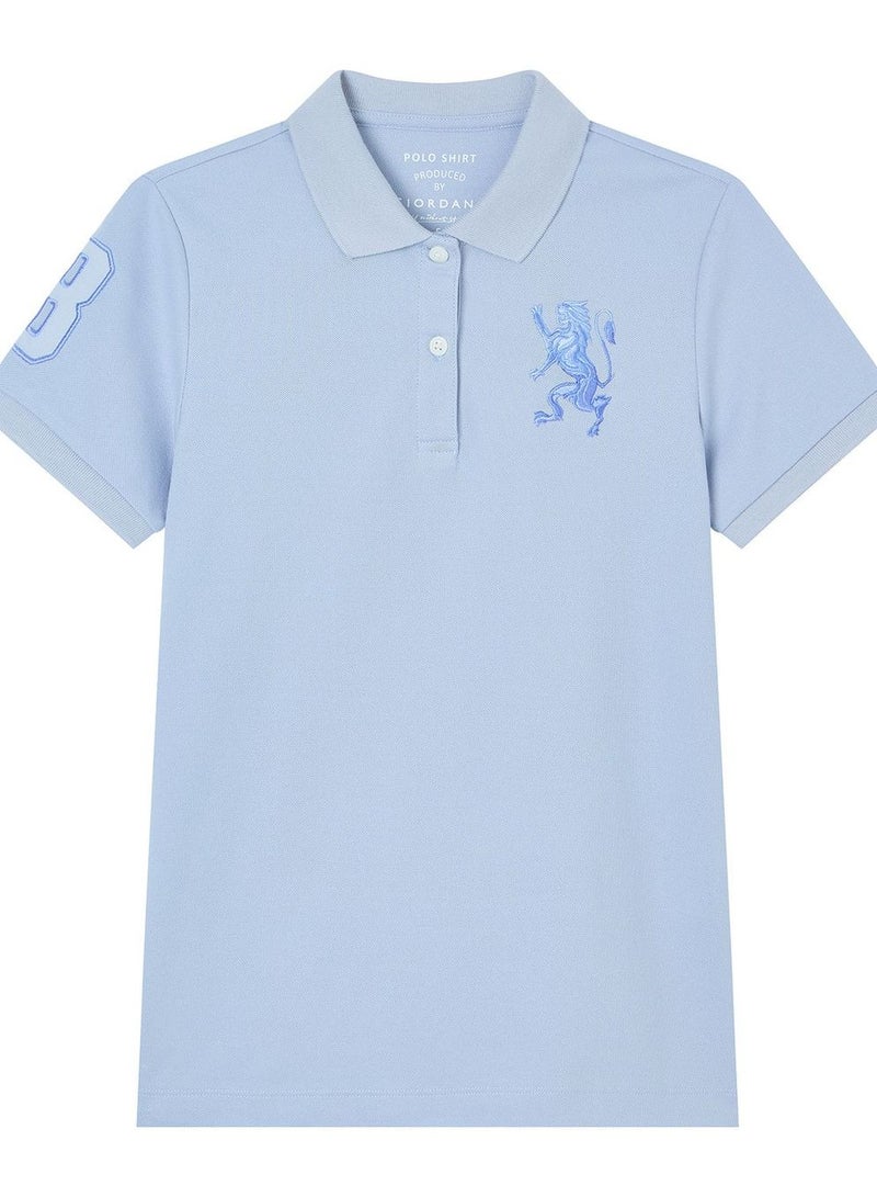 GIORDANO Women’s Slim Fit Embroidered 3D Lion Polo - Image 3