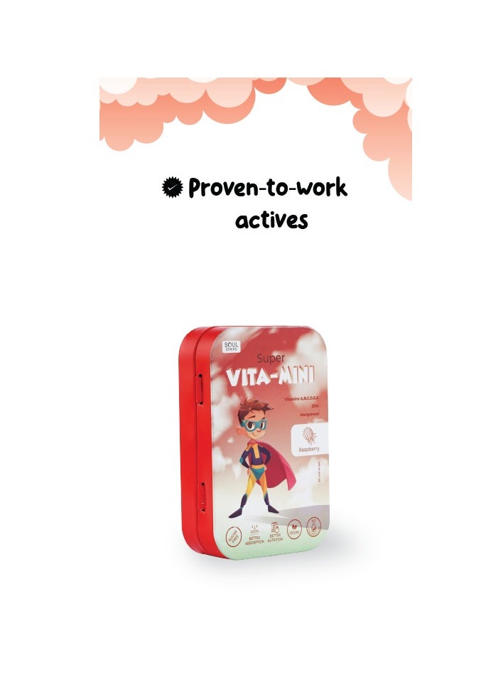 Super VITA-MINI Vitamins for Superheroes 30 oral strips