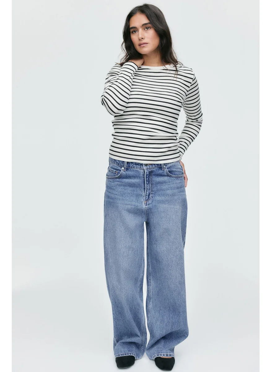 H&M Ribbed Cotton Top