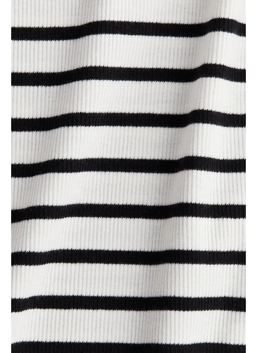 H&M Ribbed Cotton Top