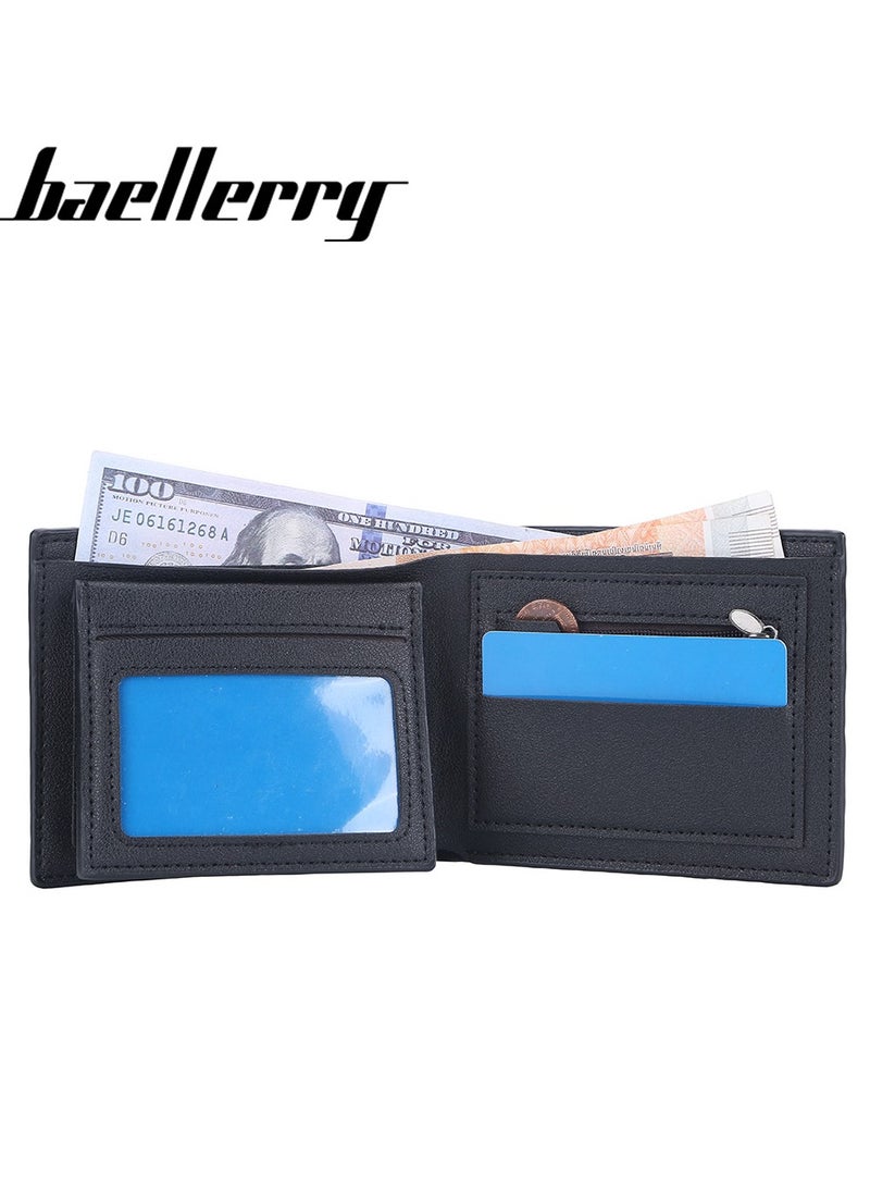 baellerry Crocodile Print Foldable Business Wallet Brown - Image 4