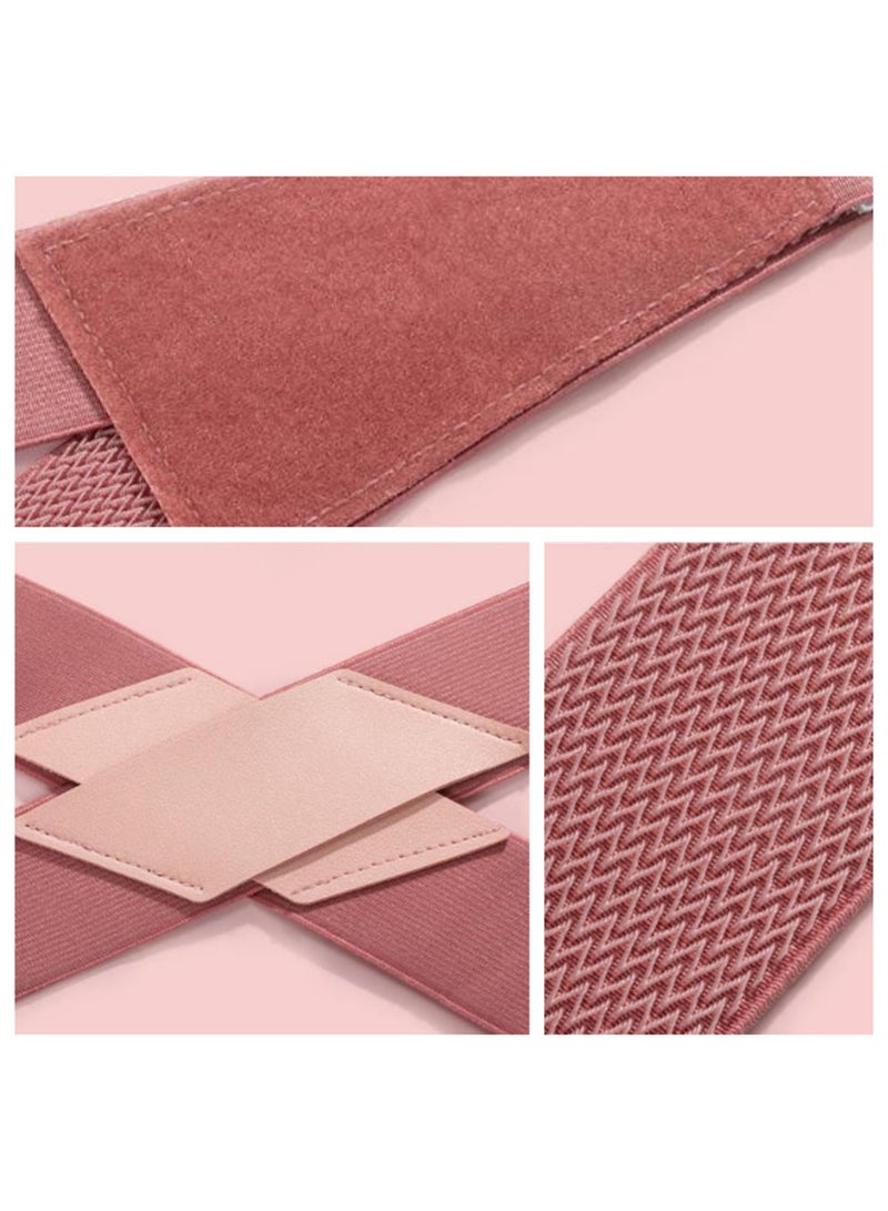 حزام تصحيح وضعية الظهر للنساء، حزام غير مرئي للبالغين مضاد للانحناء (وردي، مقاس صغير) - Image 2