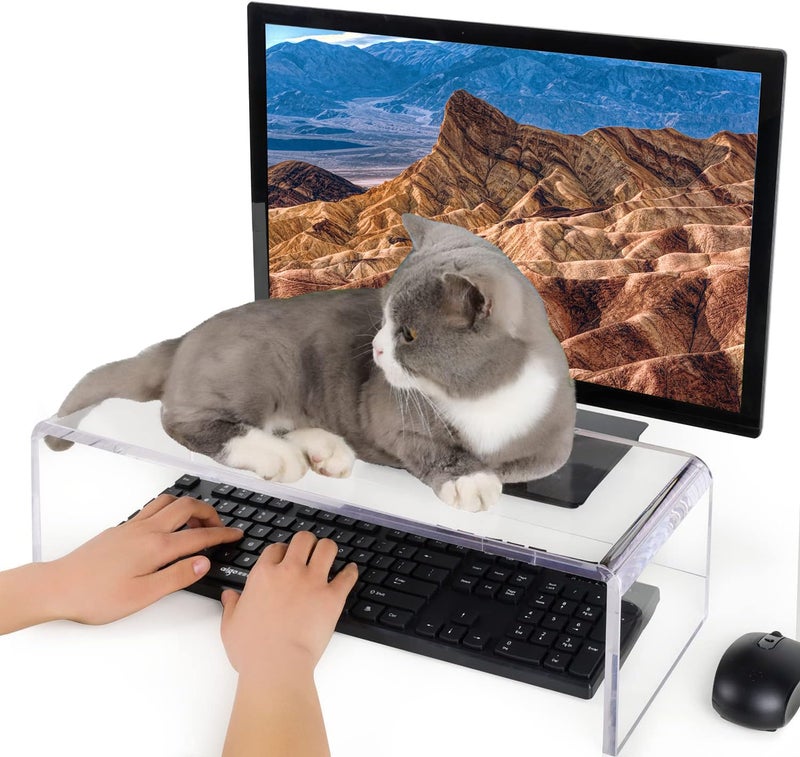 VAOLLO AntiCat keyboard cover laptop keyboard covers cat proof clear keyboard protector PC Desk Stand for Keyboard Storage acrylic Monitor Stand Riser and Laptop Stand Riser 207148