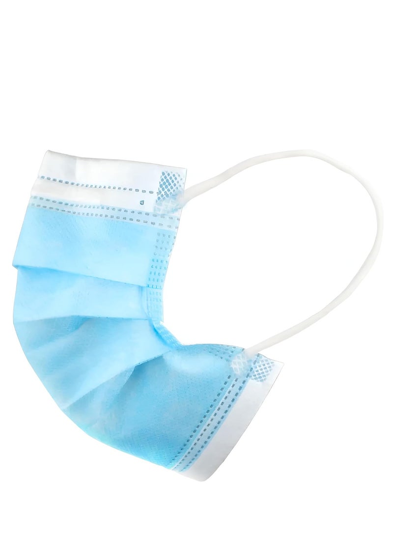 فالکن مد Falcon Med Kids Face Masks, Disposable 3 Ply, 50 Pcs, Individually Wrapped, Children Size, Breathable, Blue - Image 3