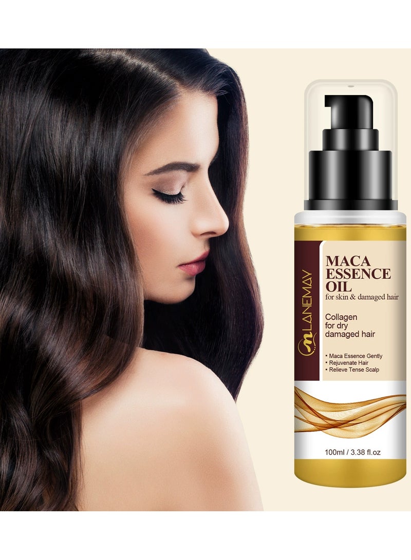 LANEMAY Moroccan Hair Oil Serum Anti Frizz Shine Enhancing Smoothing Perfume Hair Essence for Dry and Damaged Hair - Image 1