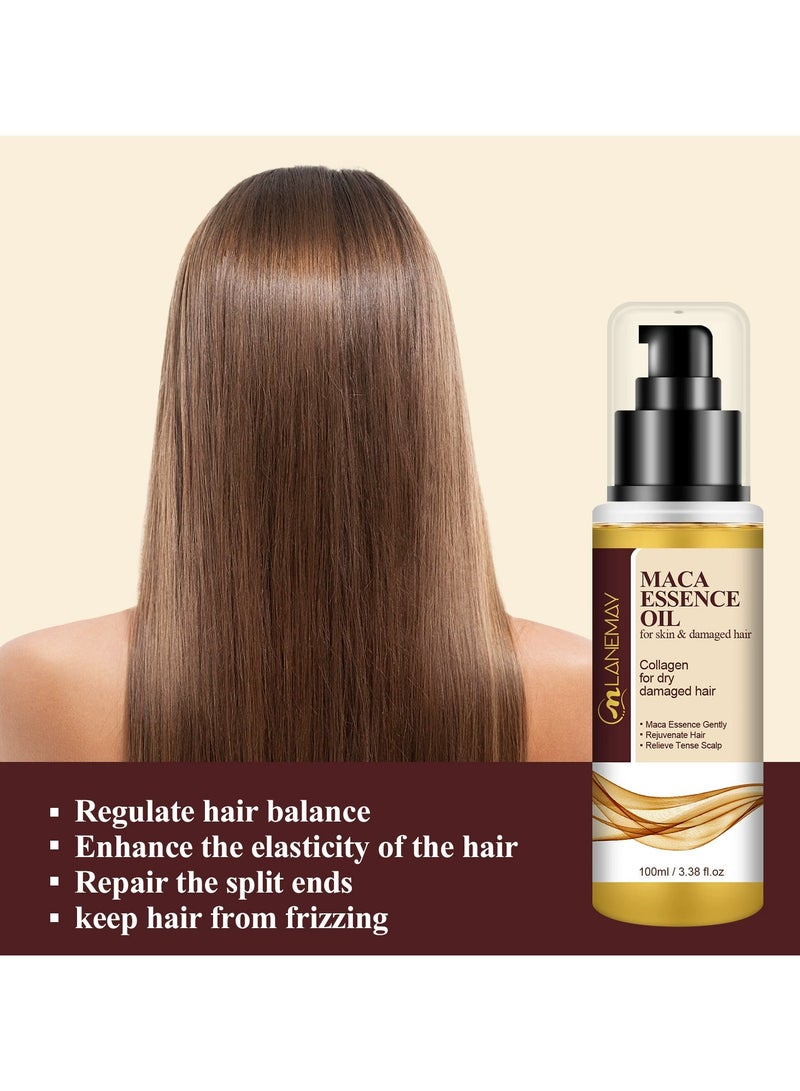 LANEMAY Moroccan Hair Oil Serum Anti Frizz Shine Enhancing Smoothing Perfume Hair Essence for Dry and Damaged Hair - Image 2