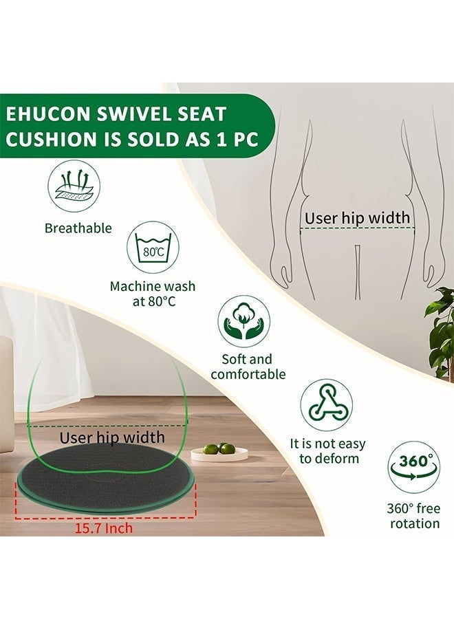 Ehucon 360-Degree Swivel Seat Cushion for Car or Chair – Ideal for Bed to Wheelchair, Wheelchair to Chair, and Vehicle Entry & Exit Transfers - Image 3