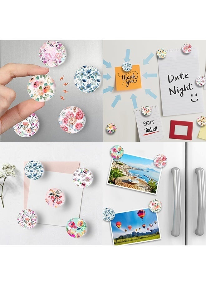 منزل الغابة 12 قطعة من مغناطيس الثلاجة الزجاجي القوي، ملصقات الثلاجة، مغناطيسات الثلاجة الكريستالية الملونة المزخرفة للحرف اليدوية، مغناطيسات الثلاجة للمطبخ، السبورة البيضاء للمكتب، الخزانة وغسالة الأطباق - Image 5