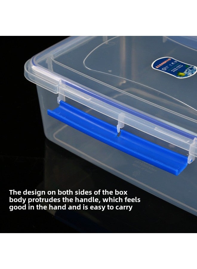 Food Grade Fresh-keeping Box Transparent Plastic Fresh-keeping Box Refrigerator Special Freezer Sealed Box Square Transparent Fresh-keeping Box-Specifications:693 Non-sealing Ring Storage Box (a 60)-Color:Transparent Color  - Image 5