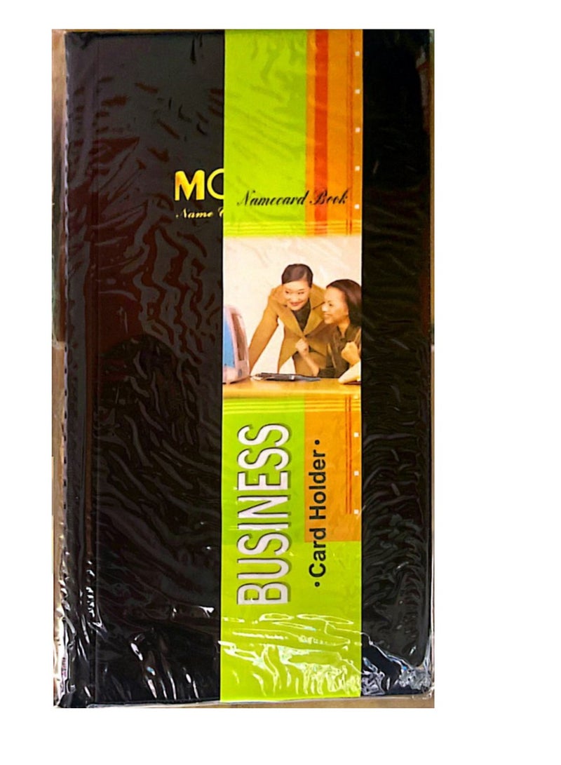 MODEST Business Card Holder Name Card Holder ID Credit Card Book Case Passport Keeper Organizer 160 Slots (Black)  - Image 1