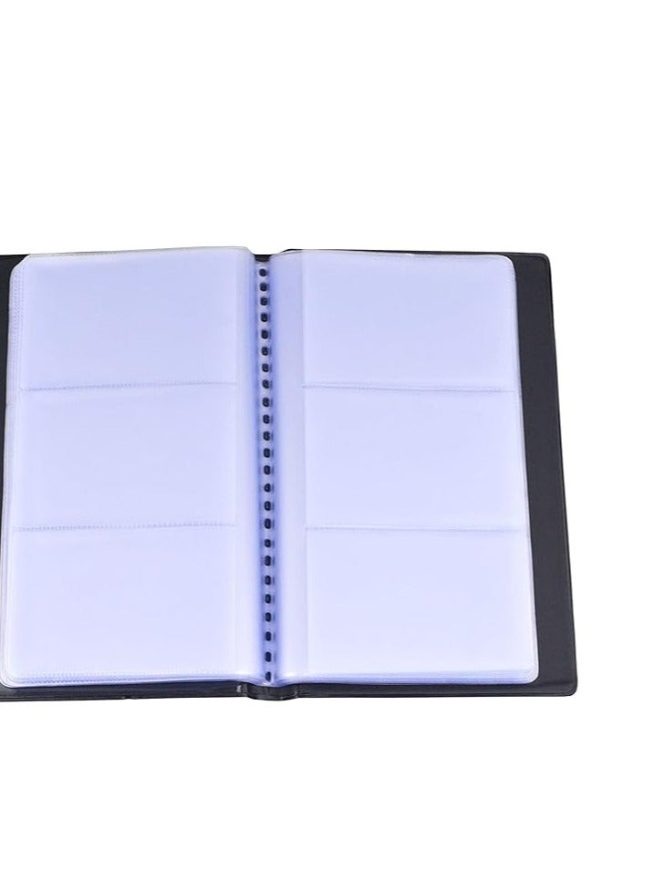 MODEST Business Card Holder Name Card Holder ID Credit Card Book Case Passport Keeper Organizer 160 Slots (Black)  - Image 2