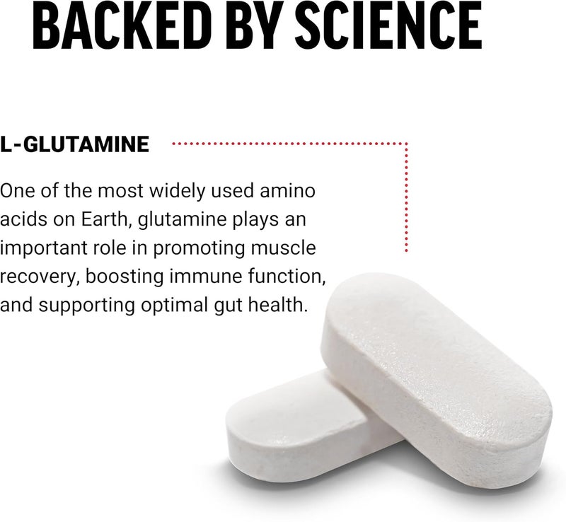 FORCE FACTOR LGlutamine 1000mg Tablets Glutamine for Muscle Recovery Healthy Muscle Function and Immunity Vegan NonGMO 100 Tablets - Image 3