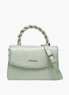 Flora Bella By Shoexpress Women's Textured Satchel Bag with Handle and Chain Strap  - Image 1