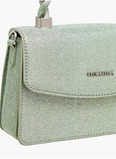 Flora Bella By Shoexpress Women's Textured Satchel Bag with Handle and Chain Strap  - Image 5