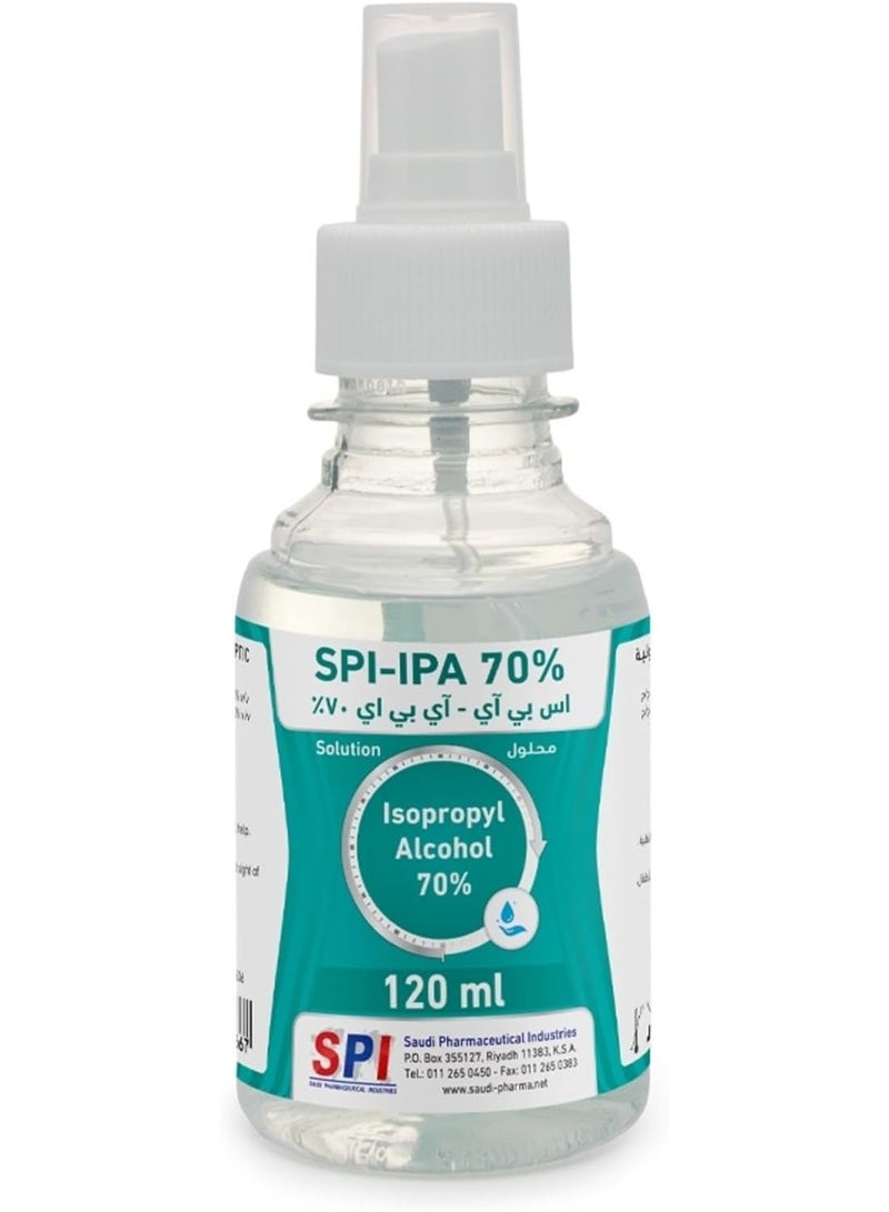 SPI Isopropyl Alcohol 70% Antiseptic & Disinfectant Spray - 120ml - Image 3