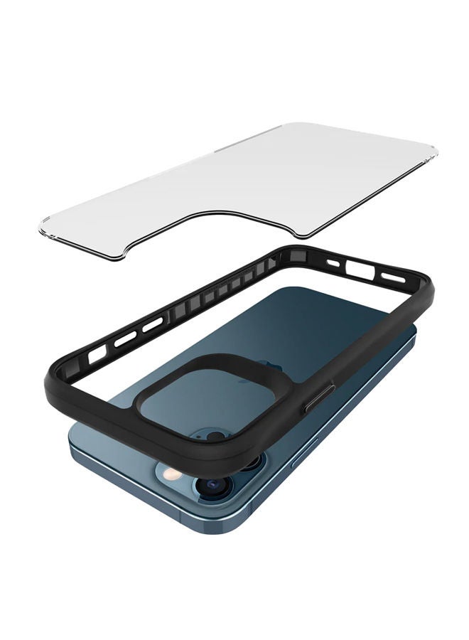 Theodor Protective Hybrid Case Cover For Apple Iphone 12 PRO 6.1 Black  - Image 3