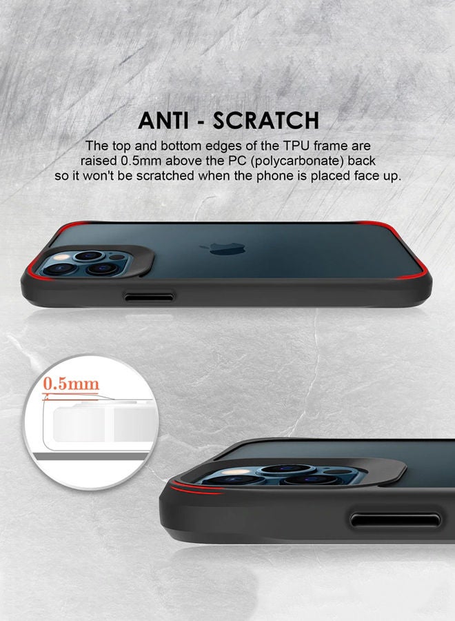 Theodor Protective Hybrid Case Cover For Apple Iphone 12 PRO 6.1 Black  - Image 5