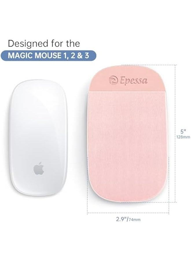 Generic - Mouse Holder for Laptop, Bag for Computer Mouse, Protective Sleeve for Magic Mouse, Sticky Adhesive Case, Compatible with MacBook or iPad - Image 1