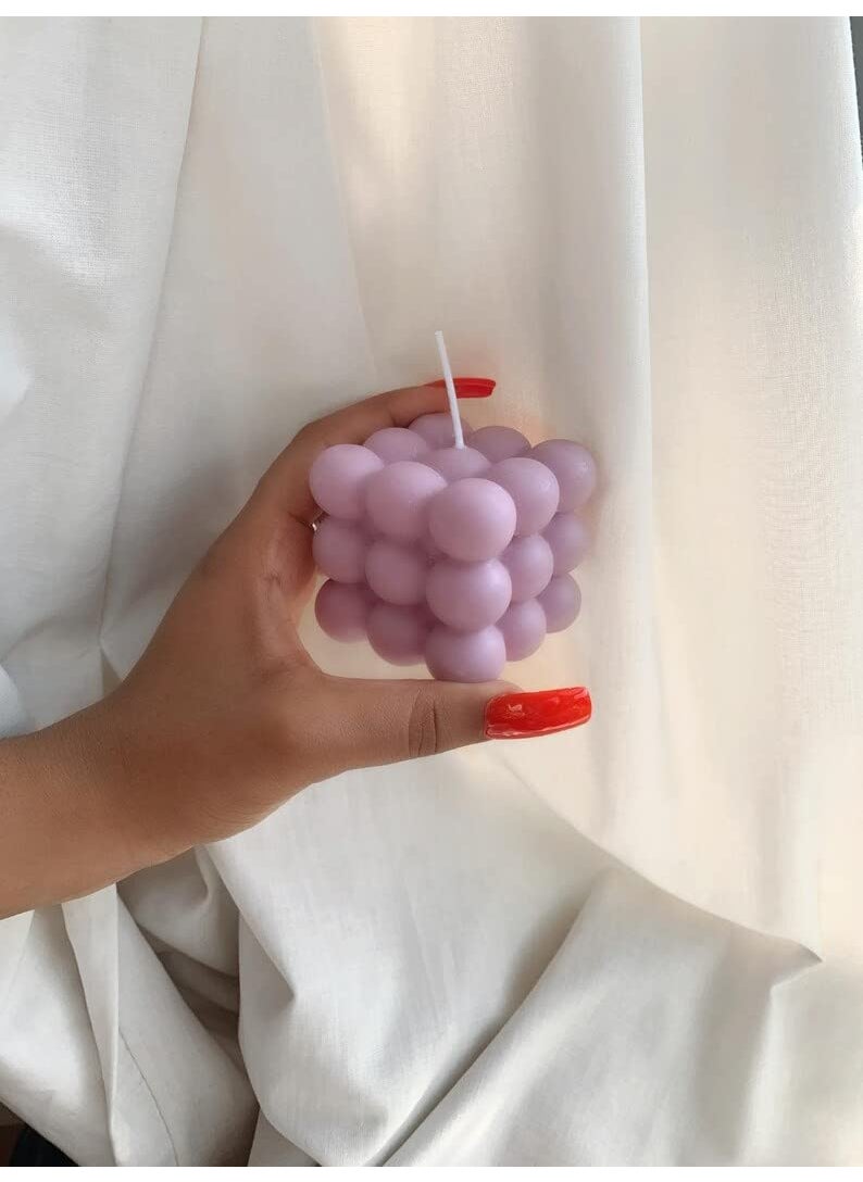 Polaris Fox POLARIS FOX Scented Bubble Candle in Purple Color 140GM 65 65 65 cm  - Image 4