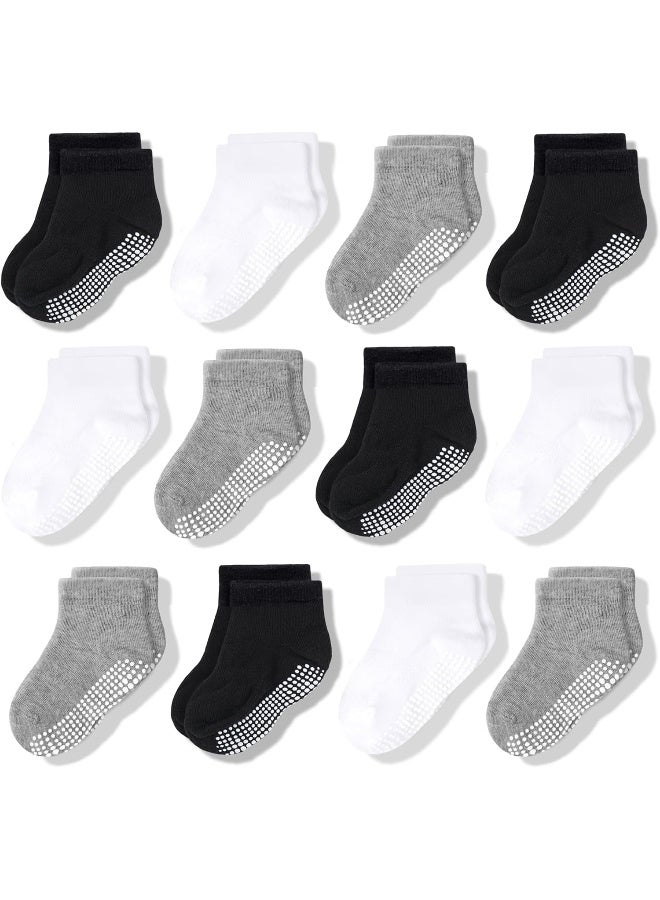 CozyWay CozyWay Non-Slip Socks with Grippers - Ankle Style for Little Girls and Boys, Infants, Toddlers, Children - Image 1