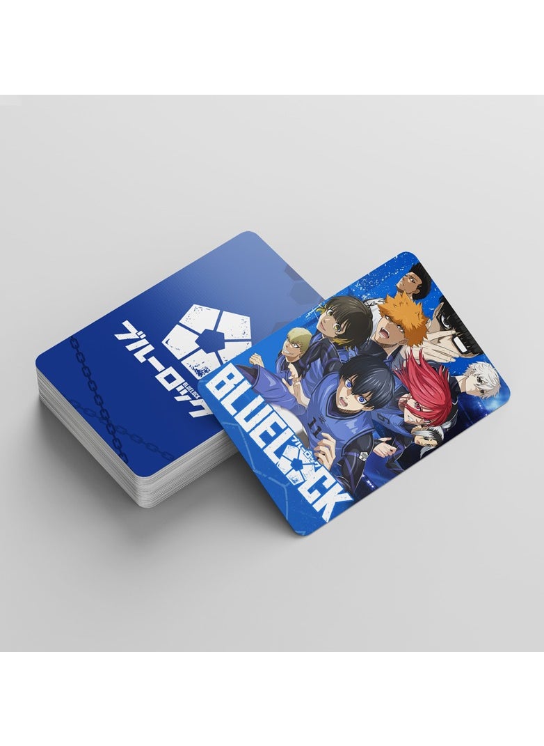 Generic - 92 Pcs Anime Blue Lock Lomo Cards and Stickers - Image 1