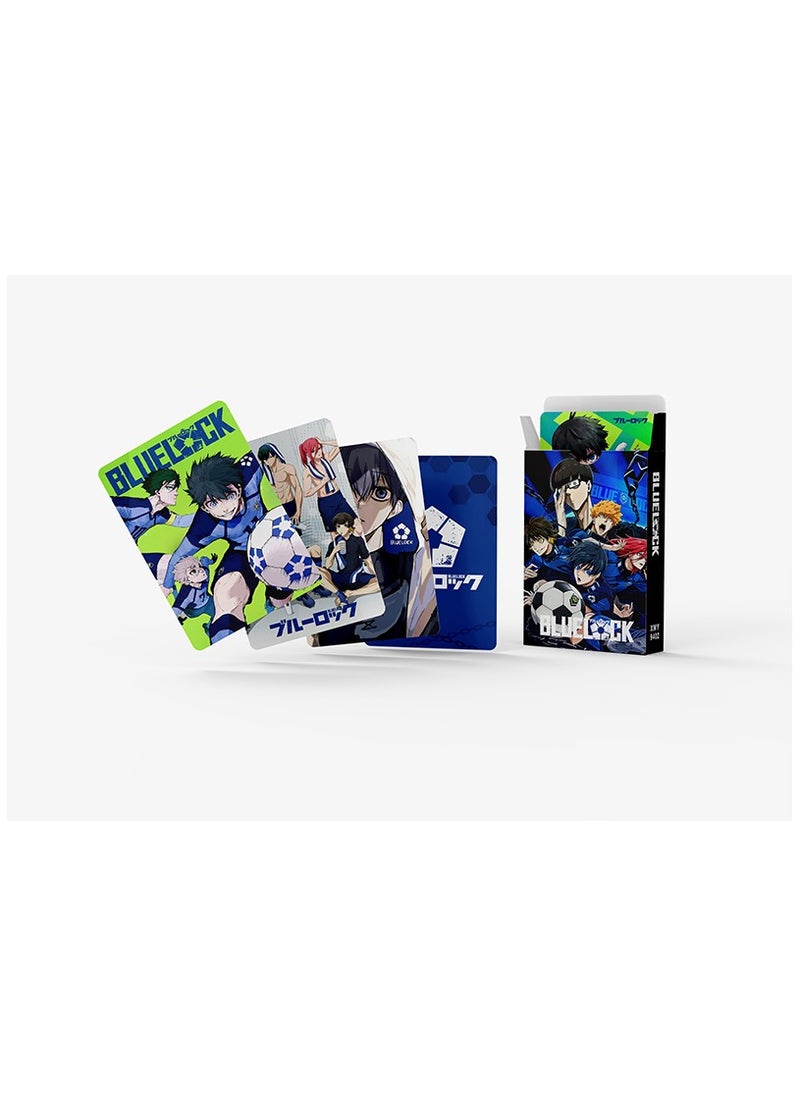 Generic - 92 Pcs Anime Blue Lock Lomo Cards and Stickers - Image 1