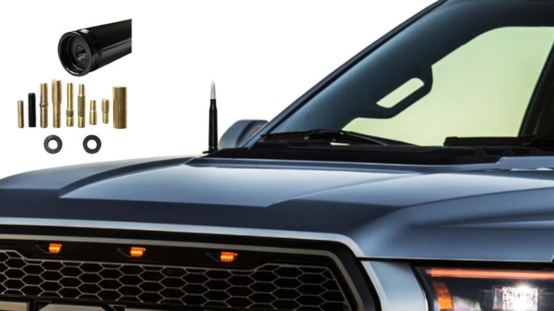 VIGOLU Bullet Antenna can Replace Most Models of car refit car Decoration roof Antenna (Silver) Fault optimized construction - Image 3