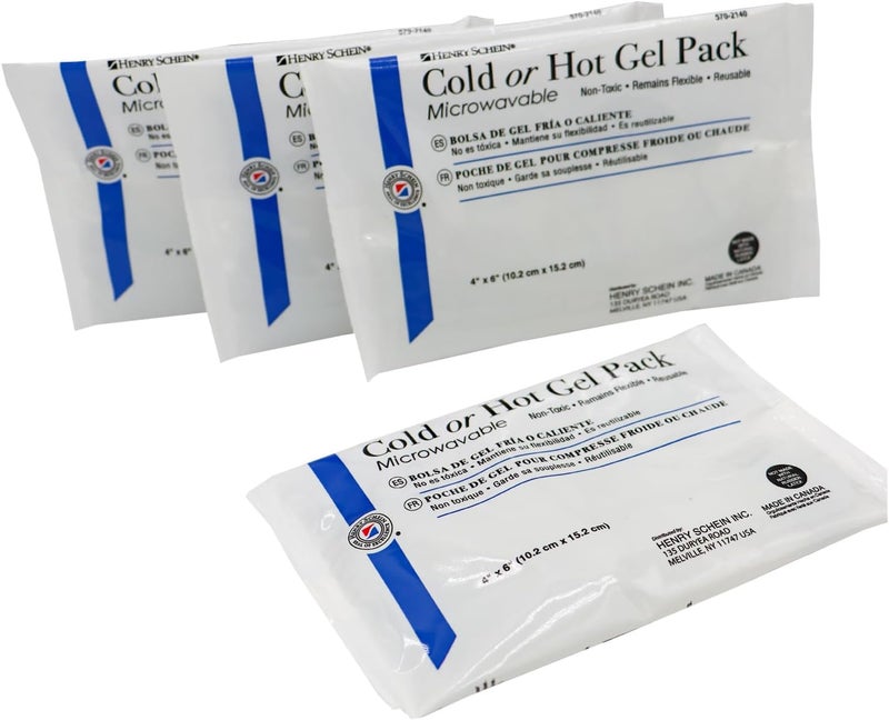 Henry Schein Reusable Hot and Cold Gel Packs 4 x 6 4 Pack - Image 5