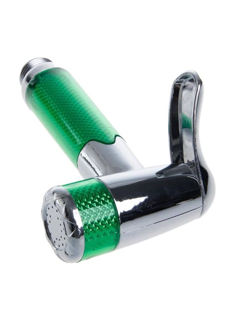Heng Yi Stainless Steel Handheld Bidet Spray Shower Shattaf Hose Muslim Shower Kit For Toilet Bathroom 1.2 Meter Pipe Green/Silver - Image 3