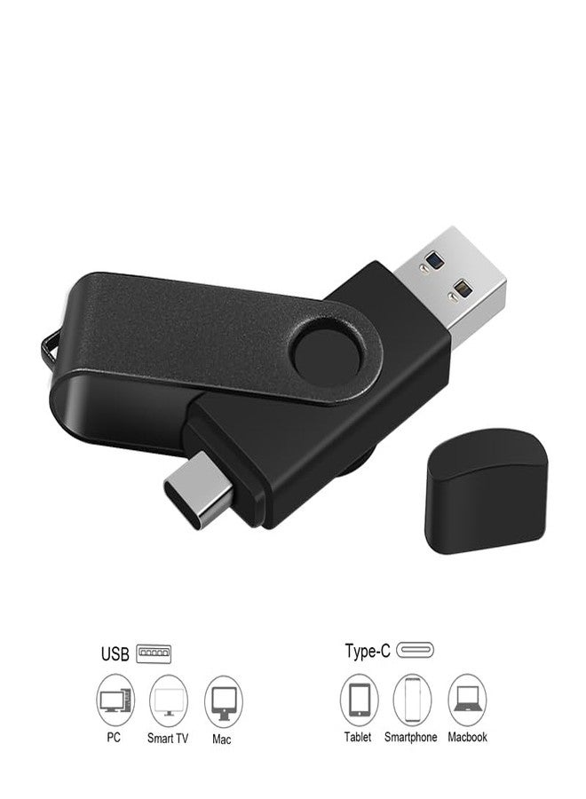 MORIC 2-Pack 256GB Dual USB Flash Drive 2.0 - USB C & USB A 2-in-1 Thumb Drive for PC, Type C Phones,External Memory Stick for Photos/Videos - Image 3