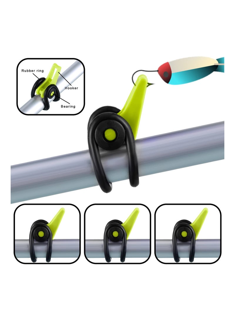 Zikra Fishing Lure Bait Holder with 2 Sizes of Elastic Rubber Rings, Ideal for Worm Hooks and Treble Hooks, Durable ABS Material, 30 Pieces Fishing Tackle Accessories for Saltwater and Freshwater. - Image 4