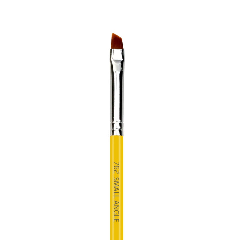 Bdellium Tools Professional Makeup Brush - Studio Series 762 Small Angle - With Soft Synthetic Fibers, For Shaping & Filling Eyebrows (Yellow, 1pc) - Image 2