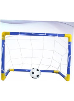 Arabest 2 In1 Mini Hockey Soccer Set with Mini Goal Net, Hockey Stick, Hockey, Football, Hockey and Ball Pump Mini Soccer Goal Set for Kids Gift Indoor Outdoor Backyard Soccer Games  - Image 2