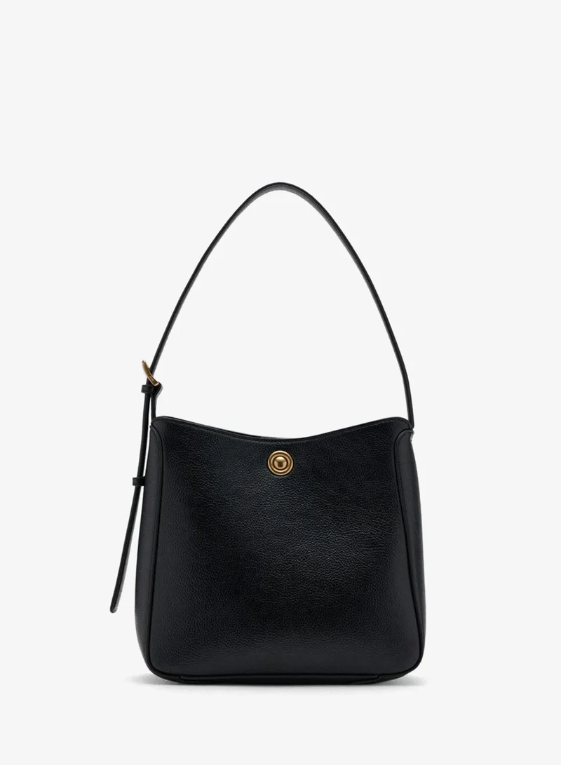 MANGO Medium bucket bag with metal detail
