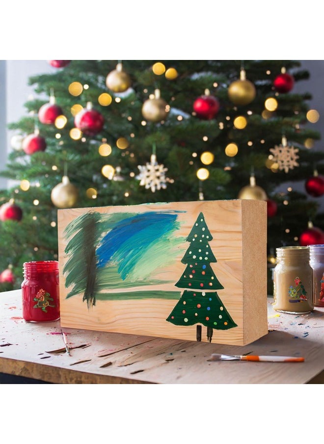 Bright Creations - 4 Pack Unfinished Mdf Wood Rectangles For Crafts, 1 Inch Thick Rectangle Wooden Blocks For Crafting (3 X 8 In) - Image 1
