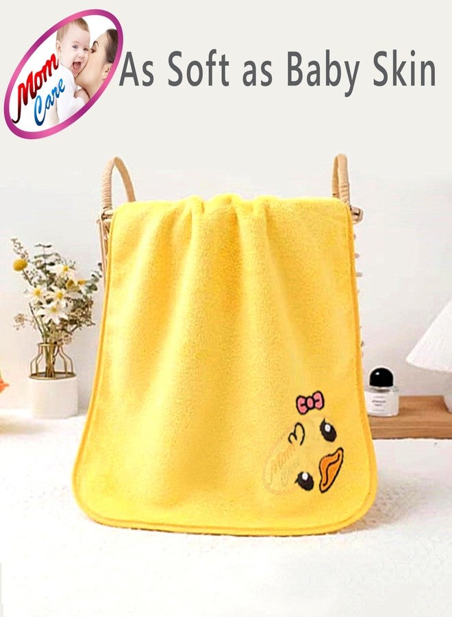 MOM CARE Microfibre Face Towels, Super Soft Reusable Napkins for Newborn, Infants,Toddlers & Kids in Pack of 3 Yellow - Image 5