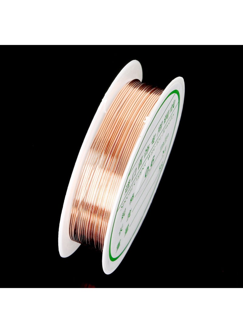 DIY Jewelry Copper Wire Accessories 0.5mm red copper color about 6.5 m