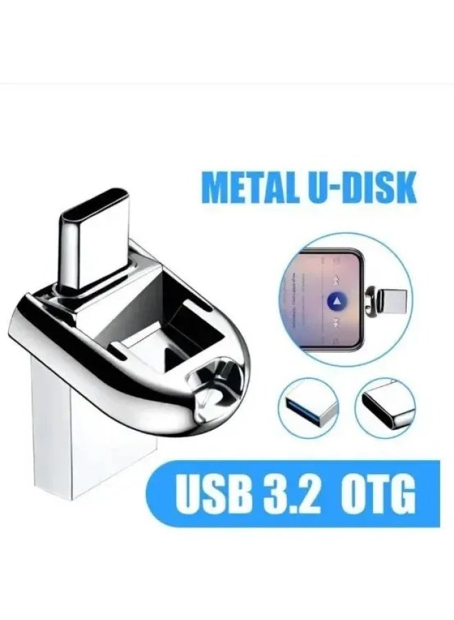 Brand High-speed Waterproof Usb Flash Drive C- Type Pendrive 2tb 1tb Otg Usb Memory Stick Ipx6 Compatible-Color:Ivory White-Capacity:1t  - Image 3