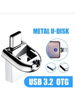 Generic Brand High-speed Waterproof Usb Flash Drive C- Type Pendrive 2tb 1tb Otg Usb Memory Stick Ipx6 Compatible-Color:Ivory White-Capacity:1t  - Image 1