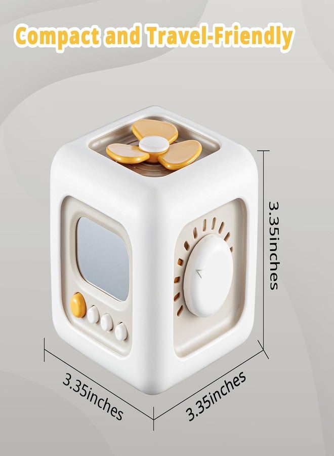 G-KARUNA Life Skill Builder Cube - Toys for 1-3 Year Olds, Montessori Busy Cube, Baby Sensory Toys - Birthday Gifts for Learning & Motor Skills, Busy Educational ToysFor Boys and Girls (White) - Image 2